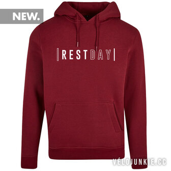 Rest day Hoodie burgundy