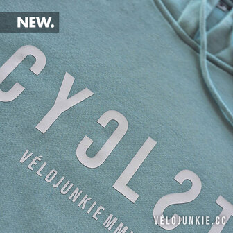 cyclst detail blue green hoodie